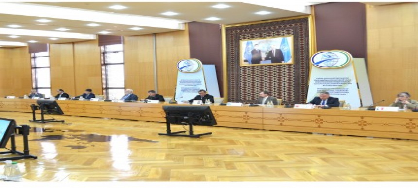 BRIEFING ON THE RESULTS OF THE INTERNATIONAL TRANSPORT CONFERENCE OF LANDLOCKED COUNTRIES WAS HELD AT THE MFA OF TURKMENISTAN