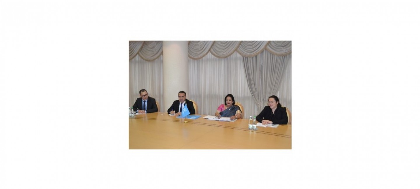 A MEETING WITH A DELEGATION OF THE UNODC REGIONAL OFFICE WAS HELD AT THE MINISTRY OF FOREIGN AFFAIRS OF TURKMENISTAN